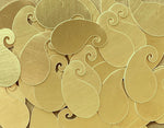 Brass Paisley Stamping Blanks