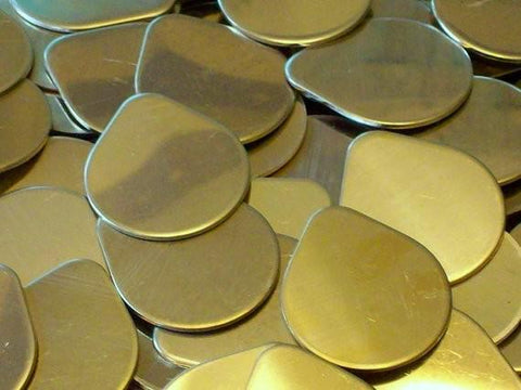 Brass Tear Drops Stamping Blanks