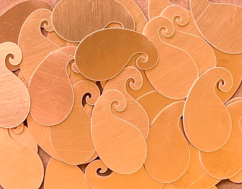 Copper Paisley Stamping Blanks