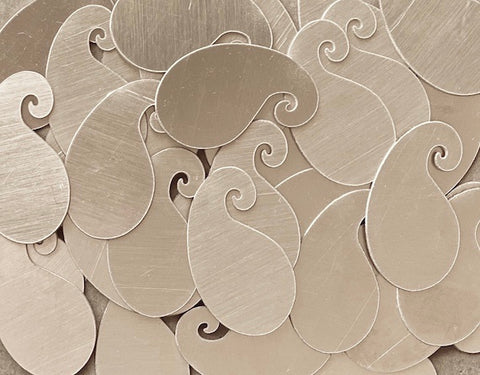 Nickel Silver Paisley Stamping Blanks