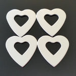 Pewter Heart Washers Stamping Blanks