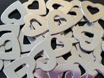 Pewter Heart Washers Stamping Blanks