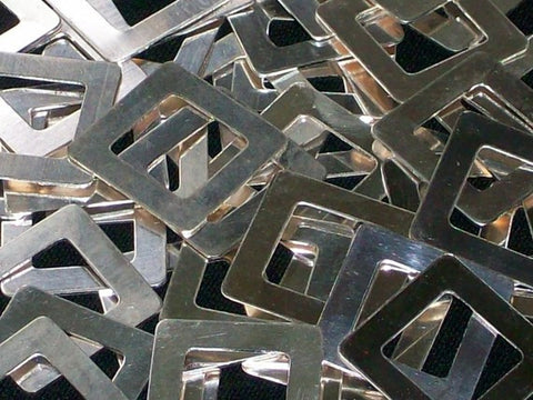 Sterling Silver Square Washer Stamping Blanks