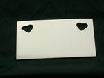 Nickel Silver Heart Cutout Wallet Insert Stamping Blank