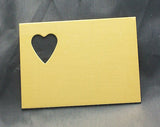 NuGold Heart Cut Out Wallet Insert Stamping Blank