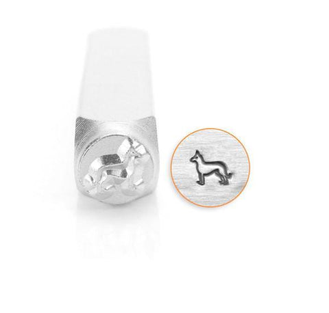 German Shepard Design Stamp,6MM