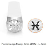 Pisces Design Stamp, 6MM